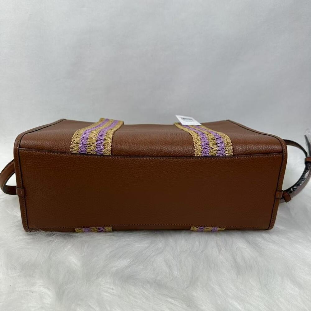 Coach Smith Tote Bag Crossbody In Leather/Gold/Redwood Multi CBG90 NWT - Picture 11 of 11